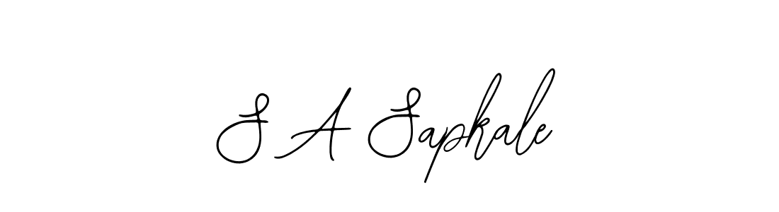 Similarly Bearetta-2O07w is the best handwritten signature design. Signature creator online .You can use it as an online autograph creator for name S A Sapkale. S A Sapkale signature style 12 images and pictures png