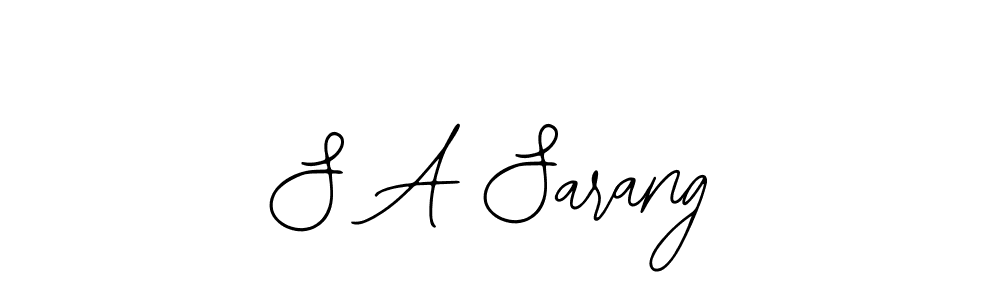 Also You can easily find your signature by using the search form. We will create S A Sarang name handwritten signature images for you free of cost using Bearetta-2O07w sign style. S A Sarang signature style 12 images and pictures png