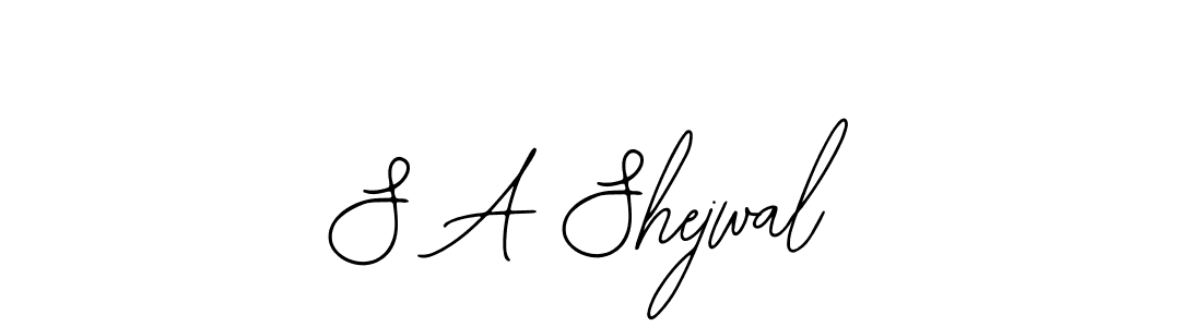 Bearetta-2O07w is a professional signature style that is perfect for those who want to add a touch of class to their signature. It is also a great choice for those who want to make their signature more unique. Get S A Shejwal name to fancy signature for free. S A Shejwal signature style 12 images and pictures png