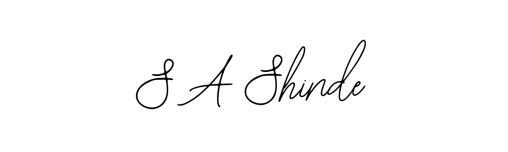 S A Shinde stylish signature style. Best Handwritten Sign (Bearetta-2O07w) for my name. Handwritten Signature Collection Ideas for my name S A Shinde. S A Shinde signature style 12 images and pictures png