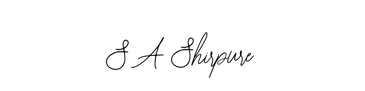 It looks lik you need a new signature style for name S A Shirpure. Design unique handwritten (Bearetta-2O07w) signature with our free signature maker in just a few clicks. S A Shirpure signature style 12 images and pictures png