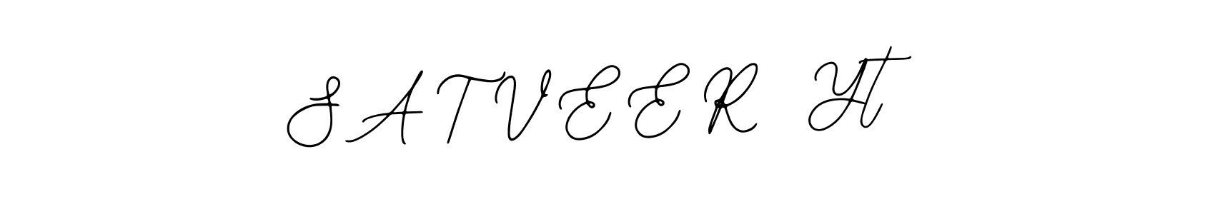 You should practise on your own different ways (Bearetta-2O07w) to write your name (S A T V E E R  Yt) in signature. don't let someone else do it for you. S A T V E E R  Yt signature style 12 images and pictures png