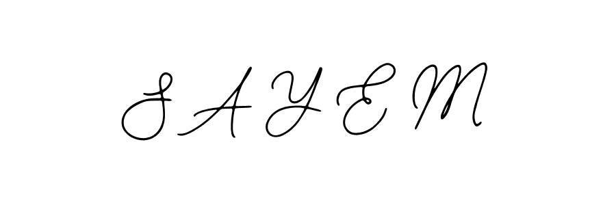 You can use this online signature creator to create a handwritten signature for the name S A Y E M. This is the best online autograph maker. S A Y E M signature style 12 images and pictures png