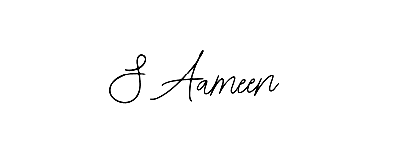 The best way (Bearetta-2O07w) to make a short signature is to pick only two or three words in your name. The name S Aameen include a total of six letters. For converting this name. S Aameen signature style 12 images and pictures png