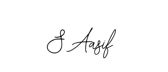 Create a beautiful signature design for name S Aasif. With this signature (Bearetta-2O07w) fonts, you can make a handwritten signature for free. S Aasif signature style 12 images and pictures png