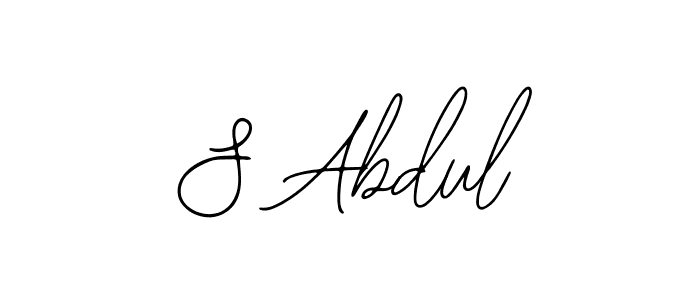 Use a signature maker to create a handwritten signature online. With this signature software, you can design (Bearetta-2O07w) your own signature for name S Abdul. S Abdul signature style 12 images and pictures png