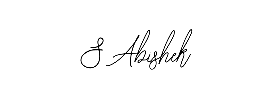 Make a beautiful signature design for name S Abishek. With this signature (Bearetta-2O07w) style, you can create a handwritten signature for free. S Abishek signature style 12 images and pictures png