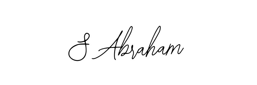 Use a signature maker to create a handwritten signature online. With this signature software, you can design (Bearetta-2O07w) your own signature for name S Abraham. S Abraham signature style 12 images and pictures png