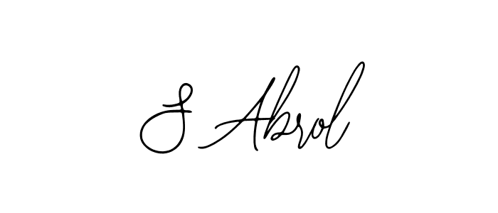 How to make S Abrol signature? Bearetta-2O07w is a professional autograph style. Create handwritten signature for S Abrol name. S Abrol signature style 12 images and pictures png