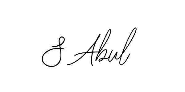 if you are searching for the best signature style for your name S Abul. so please give up your signature search. here we have designed multiple signature styles  using Bearetta-2O07w. S Abul signature style 12 images and pictures png