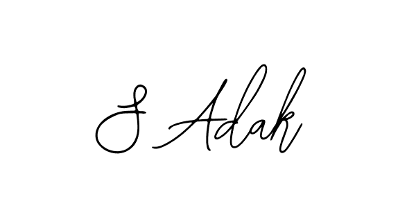 Make a beautiful signature design for name S Adak. With this signature (Bearetta-2O07w) style, you can create a handwritten signature for free. S Adak signature style 12 images and pictures png