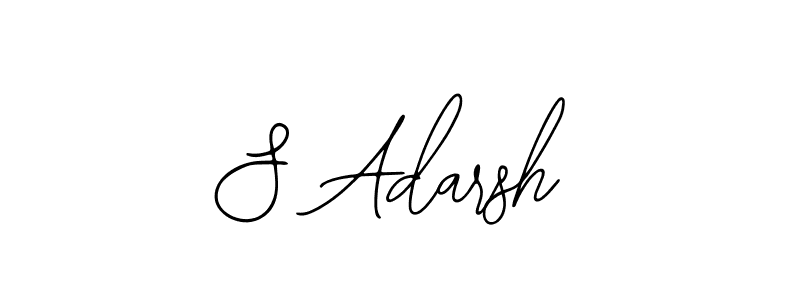 Design your own signature with our free online signature maker. With this signature software, you can create a handwritten (Bearetta-2O07w) signature for name S Adarsh. S Adarsh signature style 12 images and pictures png