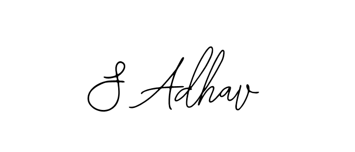 You should practise on your own different ways (Bearetta-2O07w) to write your name (S Adhav) in signature. don't let someone else do it for you. S Adhav signature style 12 images and pictures png