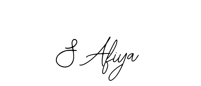 You should practise on your own different ways (Bearetta-2O07w) to write your name (S Afiya) in signature. don't let someone else do it for you. S Afiya signature style 12 images and pictures png