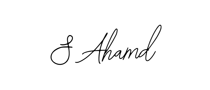 Make a beautiful signature design for name S Ahamd. With this signature (Bearetta-2O07w) style, you can create a handwritten signature for free. S Ahamd signature style 12 images and pictures png