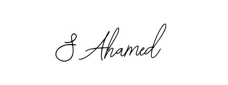 You can use this online signature creator to create a handwritten signature for the name S Ahamed. This is the best online autograph maker. S Ahamed signature style 12 images and pictures png