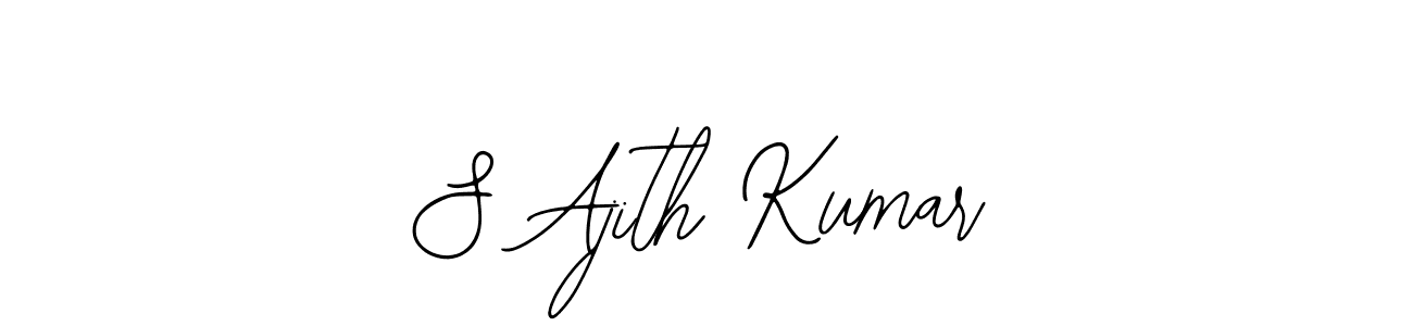 You should practise on your own different ways (Bearetta-2O07w) to write your name (S Ajith Kumar) in signature. don't let someone else do it for you. S Ajith Kumar signature style 12 images and pictures png
