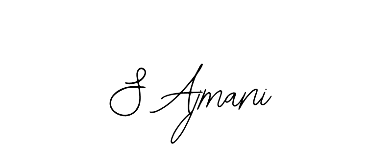 S Ajmani stylish signature style. Best Handwritten Sign (Bearetta-2O07w) for my name. Handwritten Signature Collection Ideas for my name S Ajmani. S Ajmani signature style 12 images and pictures png