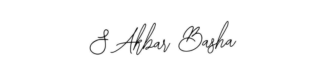 You should practise on your own different ways (Bearetta-2O07w) to write your name (S Akbar Basha) in signature. don't let someone else do it for you. S Akbar Basha signature style 12 images and pictures png