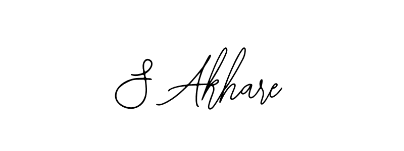 Create a beautiful signature design for name S Akhare. With this signature (Bearetta-2O07w) fonts, you can make a handwritten signature for free. S Akhare signature style 12 images and pictures png