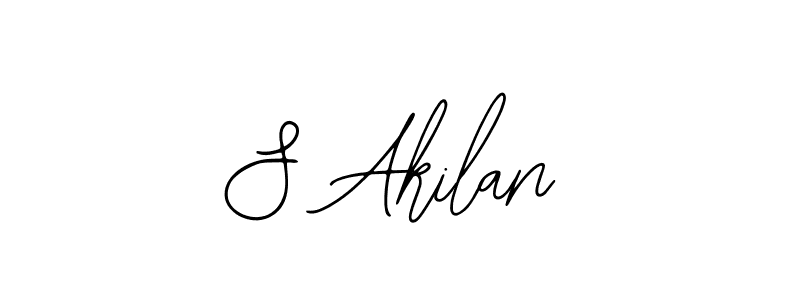 if you are searching for the best signature style for your name S Akilan. so please give up your signature search. here we have designed multiple signature styles  using Bearetta-2O07w. S Akilan signature style 12 images and pictures png