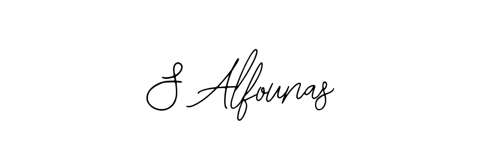 Create a beautiful signature design for name S Alfounas. With this signature (Bearetta-2O07w) fonts, you can make a handwritten signature for free. S Alfounas signature style 12 images and pictures png