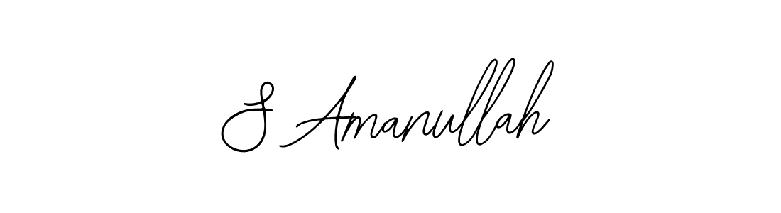 Also we have S Amanullah name is the best signature style. Create professional handwritten signature collection using Bearetta-2O07w autograph style. S Amanullah signature style 12 images and pictures png