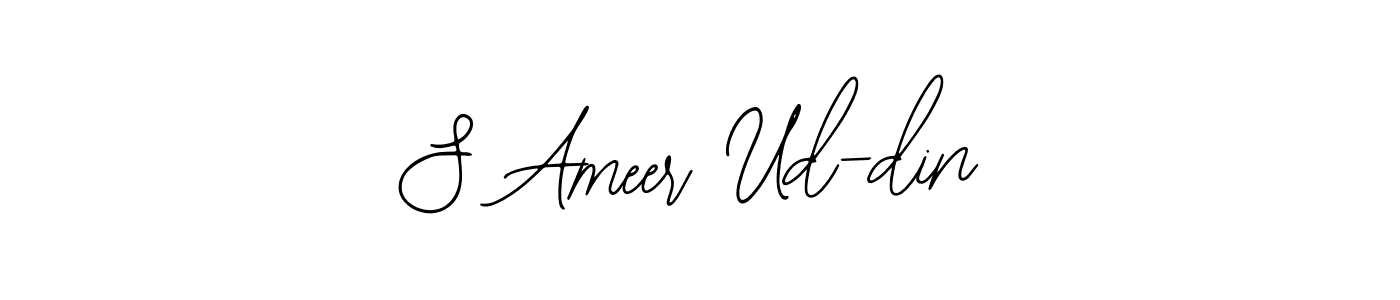Design your own signature with our free online signature maker. With this signature software, you can create a handwritten (Bearetta-2O07w) signature for name S Ameer Ud-din. S Ameer Ud-din signature style 12 images and pictures png