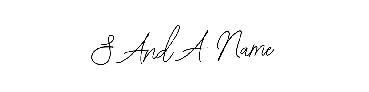 Create a beautiful signature design for name S And A Name. With this signature (Bearetta-2O07w) fonts, you can make a handwritten signature for free. S And A Name signature style 12 images and pictures png