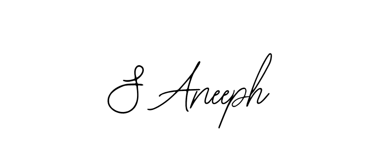 Use a signature maker to create a handwritten signature online. With this signature software, you can design (Bearetta-2O07w) your own signature for name S Aneeph. S Aneeph signature style 12 images and pictures png