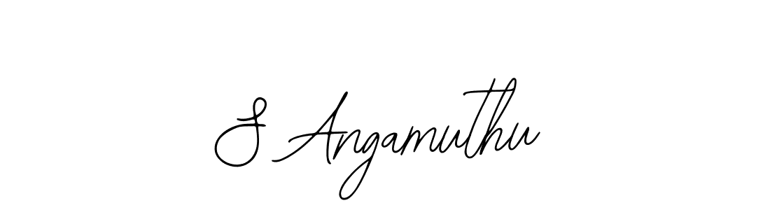 Create a beautiful signature design for name S Angamuthu. With this signature (Bearetta-2O07w) fonts, you can make a handwritten signature for free. S Angamuthu signature style 12 images and pictures png