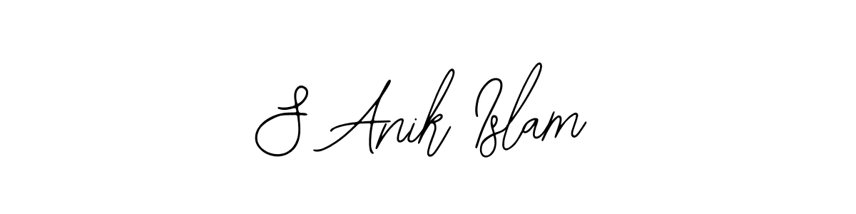 Create a beautiful signature design for name S Anik Islam. With this signature (Bearetta-2O07w) fonts, you can make a handwritten signature for free. S Anik Islam signature style 12 images and pictures png