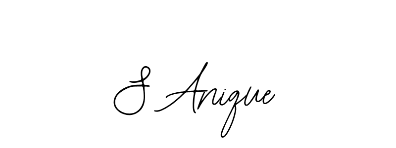 How to make S Anique signature? Bearetta-2O07w is a professional autograph style. Create handwritten signature for S Anique name. S Anique signature style 12 images and pictures png