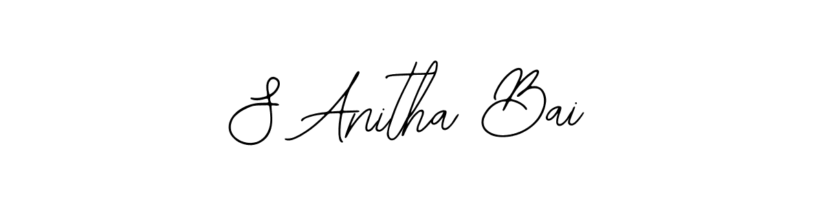 Also You can easily find your signature by using the search form. We will create S Anitha Bai name handwritten signature images for you free of cost using Bearetta-2O07w sign style. S Anitha Bai signature style 12 images and pictures png