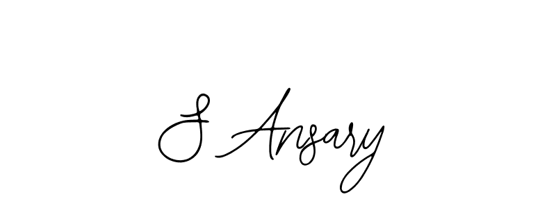 The best way (Bearetta-2O07w) to make a short signature is to pick only two or three words in your name. The name S Ansary include a total of six letters. For converting this name. S Ansary signature style 12 images and pictures png