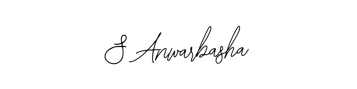 Use a signature maker to create a handwritten signature online. With this signature software, you can design (Bearetta-2O07w) your own signature for name S Anwarbasha. S Anwarbasha signature style 12 images and pictures png