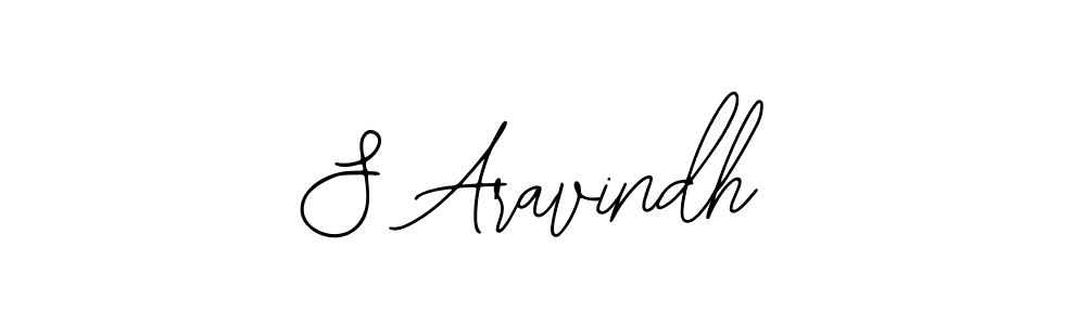 Make a beautiful signature design for name S Aravindh. With this signature (Bearetta-2O07w) style, you can create a handwritten signature for free. S Aravindh signature style 12 images and pictures png