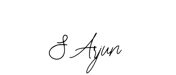 Design your own signature with our free online signature maker. With this signature software, you can create a handwritten (Bearetta-2O07w) signature for name S Arjun. S Arjun signature style 12 images and pictures png