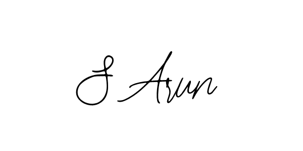 if you are searching for the best signature style for your name S Arun. so please give up your signature search. here we have designed multiple signature styles  using Bearetta-2O07w. S Arun signature style 12 images and pictures png