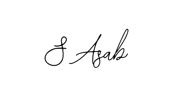 You should practise on your own different ways (Bearetta-2O07w) to write your name (S Asab) in signature. don't let someone else do it for you. S Asab signature style 12 images and pictures png