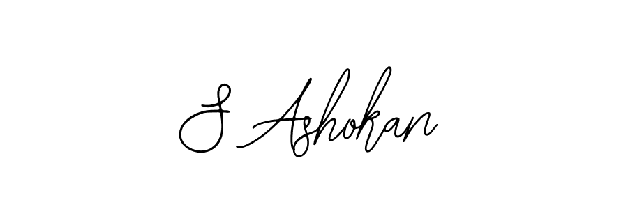 S Ashokan stylish signature style. Best Handwritten Sign (Bearetta-2O07w) for my name. Handwritten Signature Collection Ideas for my name S Ashokan. S Ashokan signature style 12 images and pictures png