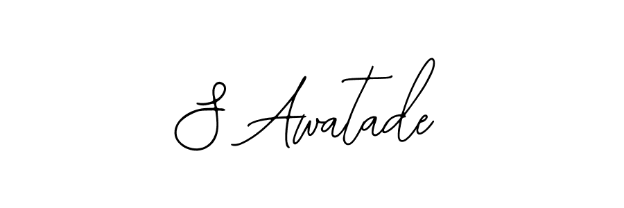 Make a beautiful signature design for name S Awatade. With this signature (Bearetta-2O07w) style, you can create a handwritten signature for free. S Awatade signature style 12 images and pictures png