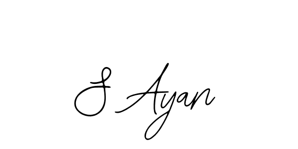 Make a beautiful signature design for name S Ayan. Use this online signature maker to create a handwritten signature for free. S Ayan signature style 12 images and pictures png