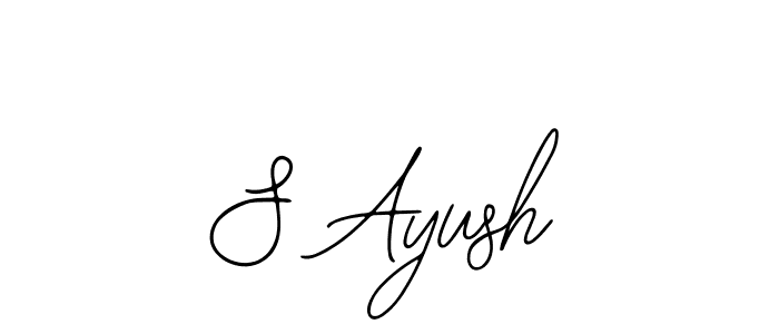 Make a short S Ayush signature style. Manage your documents anywhere anytime using Bearetta-2O07w. Create and add eSignatures, submit forms, share and send files easily. S Ayush signature style 12 images and pictures png