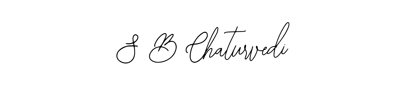 The best way (Bearetta-2O07w) to make a short signature is to pick only two or three words in your name. The name S B Chaturvedi include a total of six letters. For converting this name. S B Chaturvedi signature style 12 images and pictures png