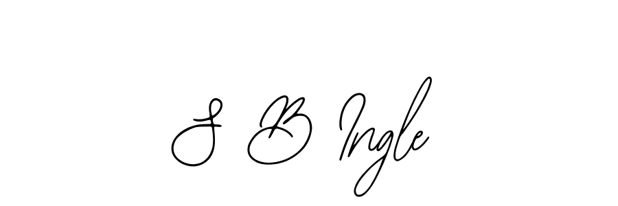 Also You can easily find your signature by using the search form. We will create S B Ingle name handwritten signature images for you free of cost using Bearetta-2O07w sign style. S B Ingle signature style 12 images and pictures png