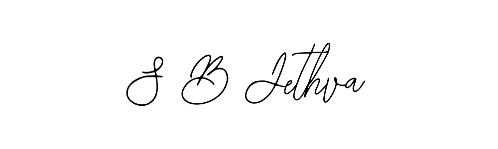 You can use this online signature creator to create a handwritten signature for the name S B Jethva. This is the best online autograph maker. S B Jethva signature style 12 images and pictures png
