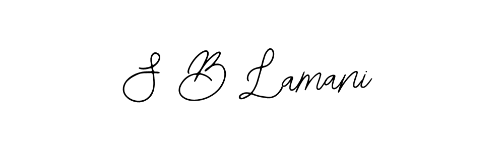 Bearetta-2O07w is a professional signature style that is perfect for those who want to add a touch of class to their signature. It is also a great choice for those who want to make their signature more unique. Get S B Lamani name to fancy signature for free. S B Lamani signature style 12 images and pictures png