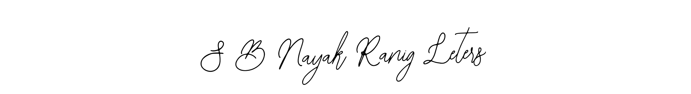 Use a signature maker to create a handwritten signature online. With this signature software, you can design (Bearetta-2O07w) your own signature for name S B Nayak Ranig Leters. S B Nayak Ranig Leters signature style 12 images and pictures png