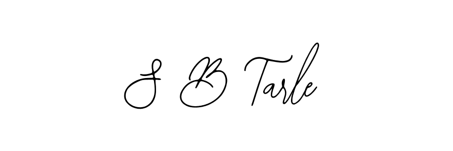 You should practise on your own different ways (Bearetta-2O07w) to write your name (S B Tarle) in signature. don't let someone else do it for you. S B Tarle signature style 12 images and pictures png